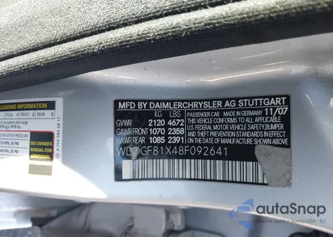 2008 Mercedes-Benz C 300 Luxury 4Matic/Sport 4Matic из США, поврежденный, VIN WDDGF81X48F092641